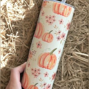 Fall Pumpkin Patch Watercolor Tumbler 20oz